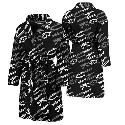 Vikings Print Design LKS306 Men Bathrobe