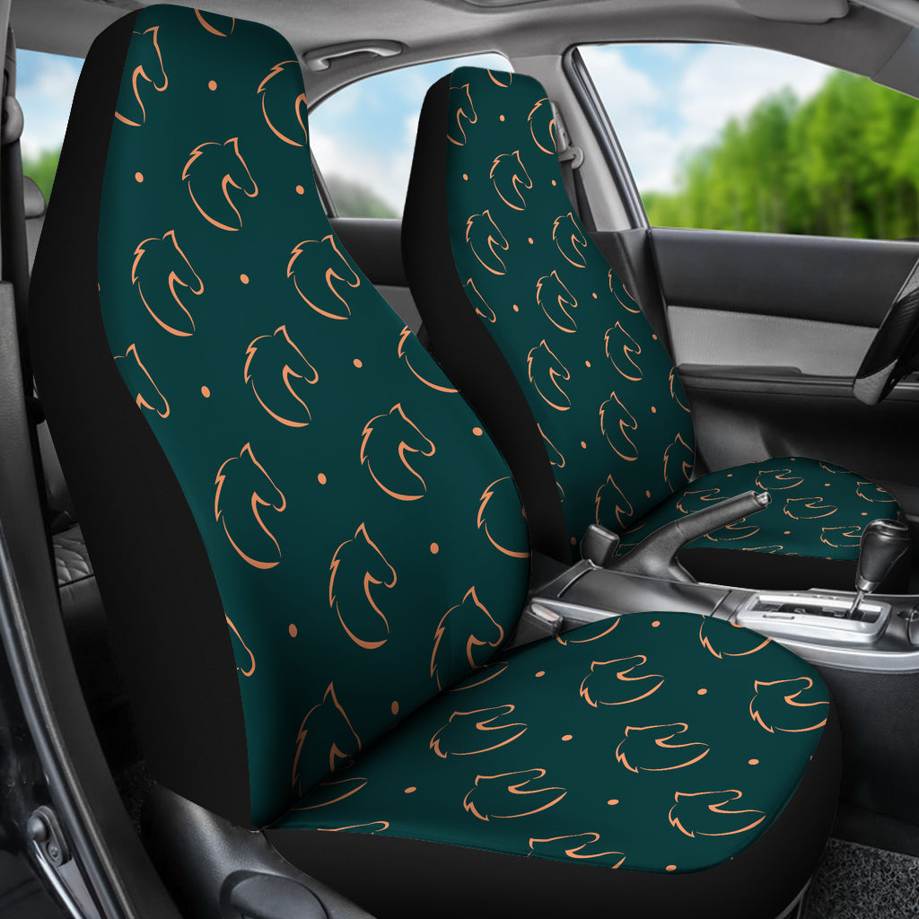 Horse Head Print Design LKS302 Car Seat Covers