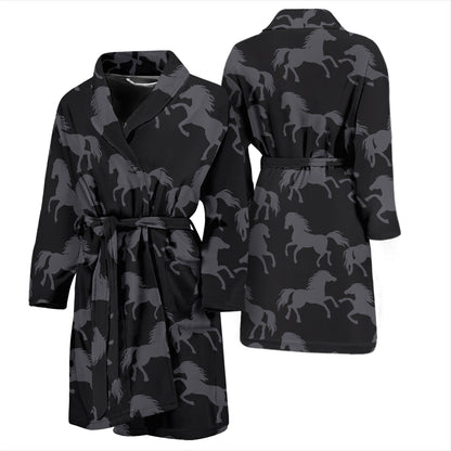 Horse Print Design LKS305 Men Bathrobe