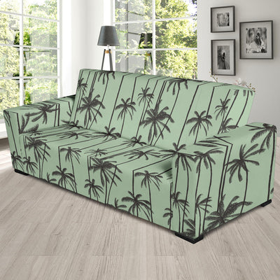 Palm Tree Pattern Print Design A04 Sofa Slipcover