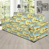 Acoustic Guitar Pattern Print Design 03 Sofa Slipcover