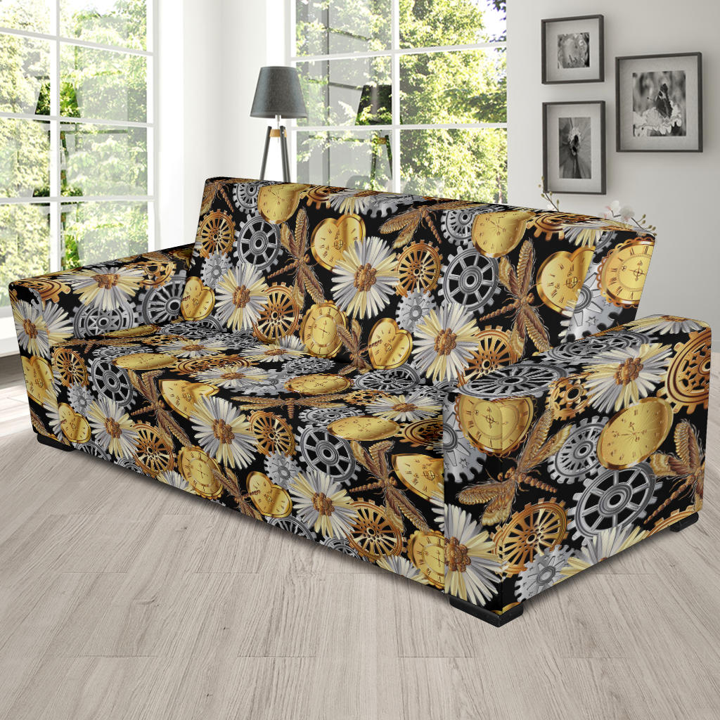 Steampunk Dragonfly Print Design LKS302 Sofa Slipcover