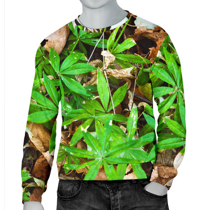 Camouflage Realistic Tree Fresh Print Men Long Sleeve Sweatshirt