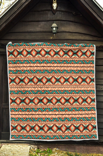 Navajo Western Style Print Pattern Quilt Bedspread