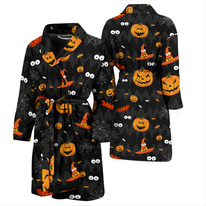 Halloween Print Design LKS405 Men Bathrobe