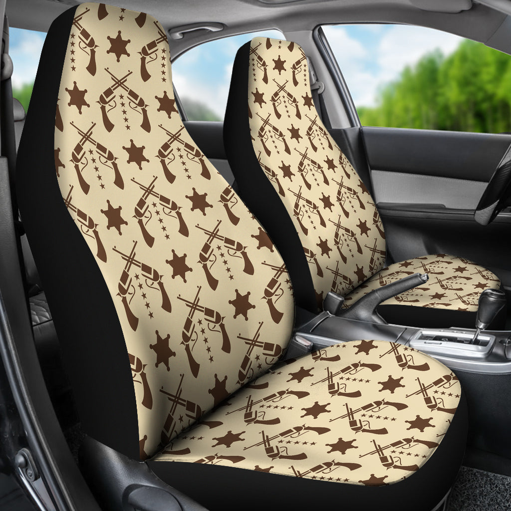 Western Cowboy Print Design LKS302 Car Seat Covers