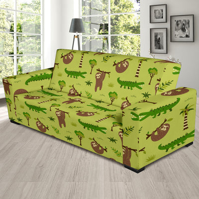 Alligator Pattern Print Design 04 Sofa Slipcover