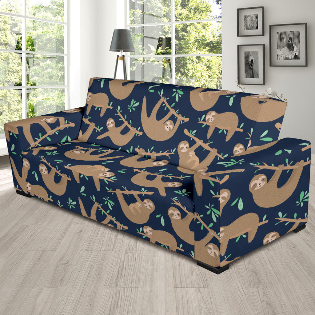 Sloth Print Design LKS307 Sofa Slipcover