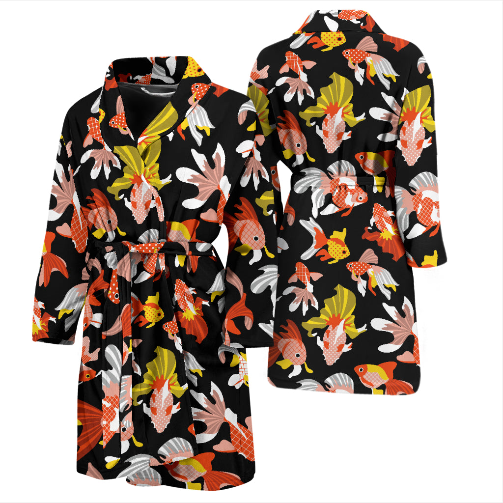 Goldfish Print Design LKS401 Men Bathrobe