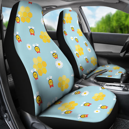 Bee Cute Print Design LKS304 Car Seat Covers