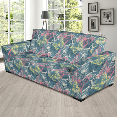 Butterfly Pattern Print Design 01 Sofa Slipcover