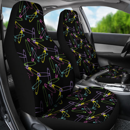 Safety Pin Print Design LKS304 Car Seat Covers