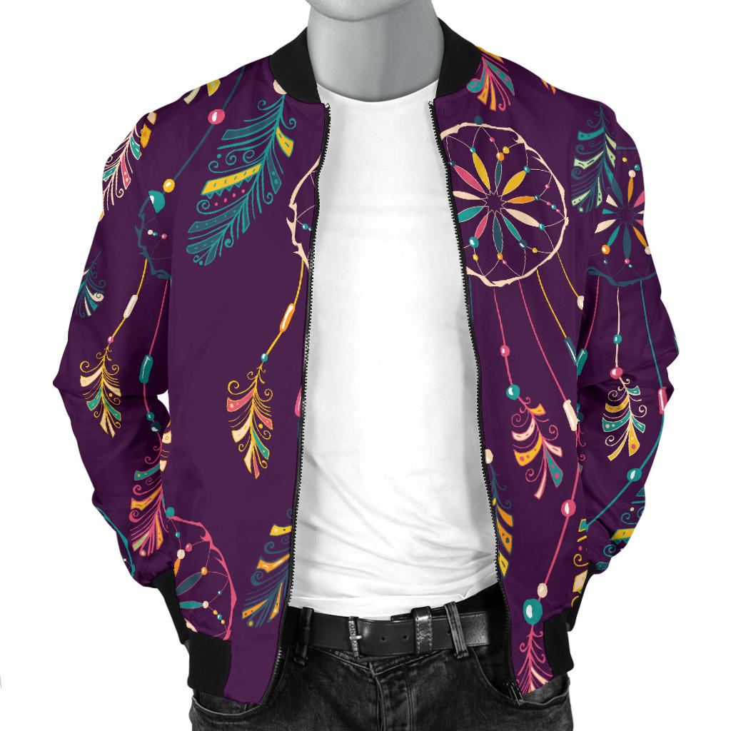 Dream Catcher Boho Design Men Bomber Jacket