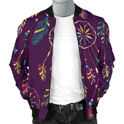 Dream Catcher Boho Design Men Bomber Jacket