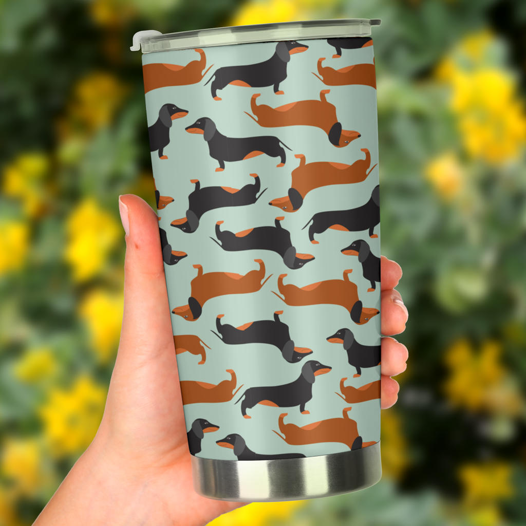 Dachshund Cute Print Pattern Tumbler