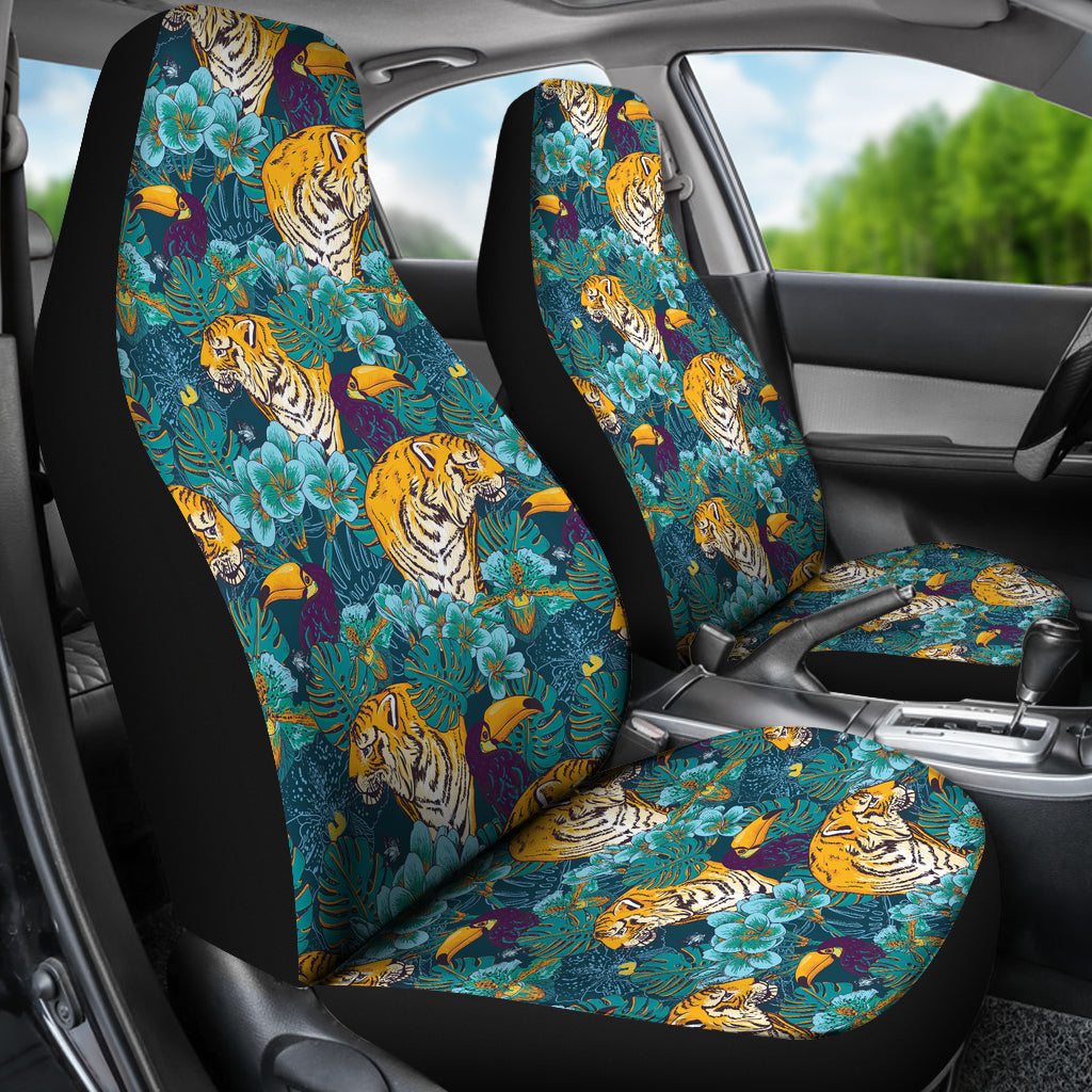 Tiger Tropical Print Design LKS301 Car Seat Covers