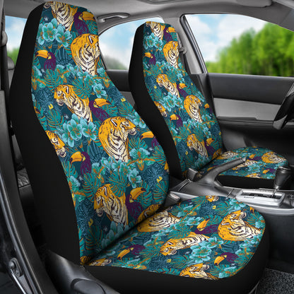 Tiger Tropical Print Design LKS301 Car Seat Covers