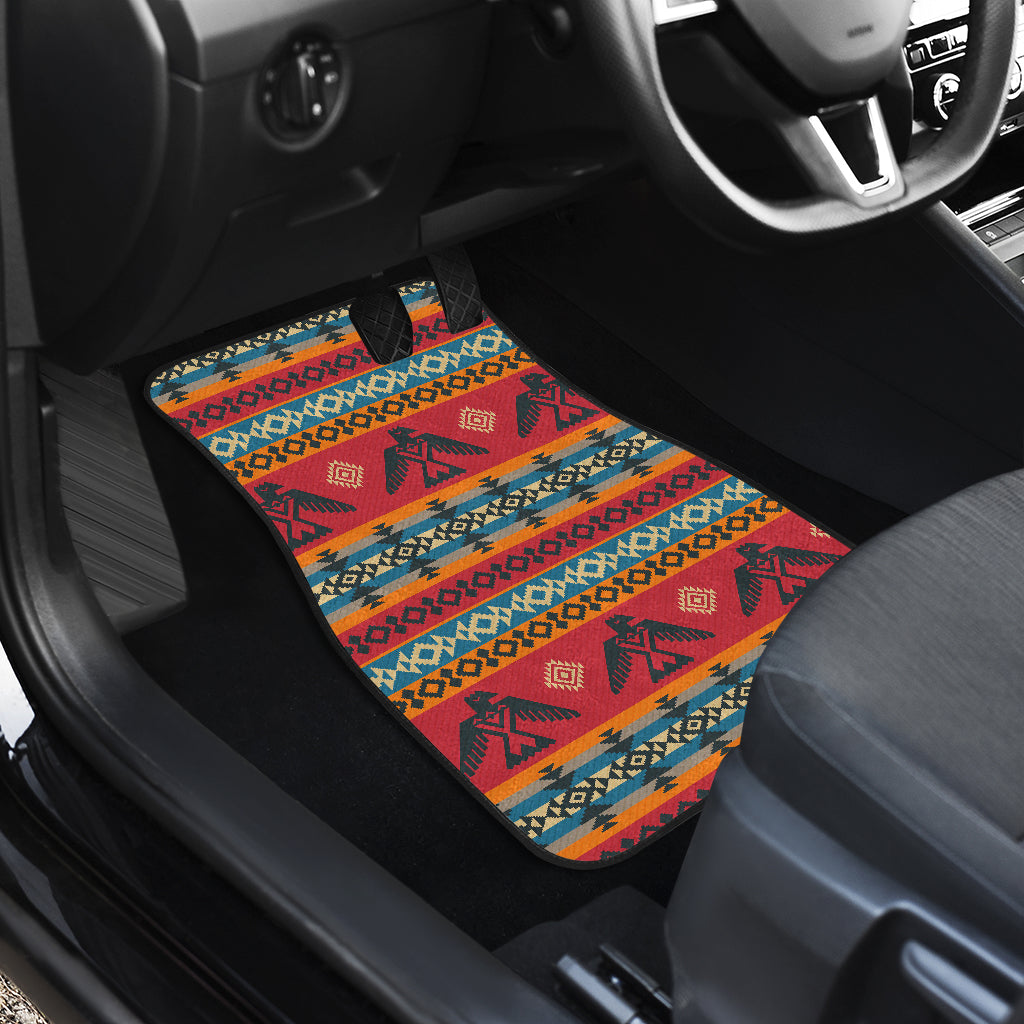 Eagles Native American Design Car Floor Mats Front Back