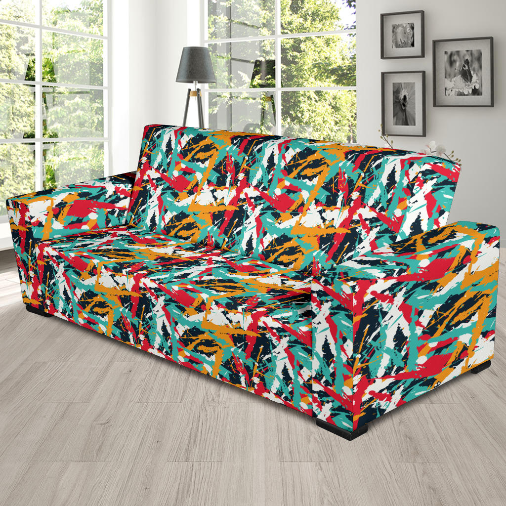 Splatter Print Design LKS304 Sofa Slipcover