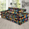 Book Pattern Print Design 05 Sofa Slipcover