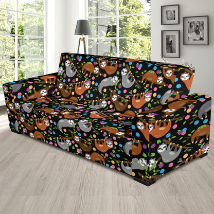 Sloth Print Design LKS306 Sofa Slipcover