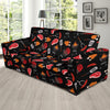 Barbecue Pattern Print Design 04 Sofa Slipcover