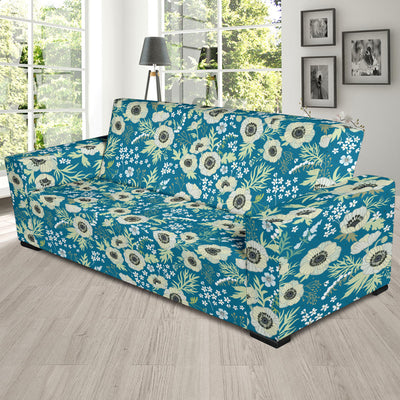 Anemone Pattern Print Design 01 Sofa Slipcover