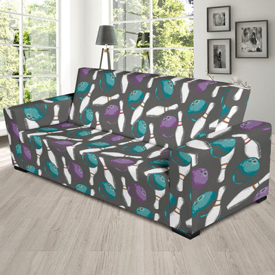 Bowling Pattern Print Design 03 Sofa Slipcover