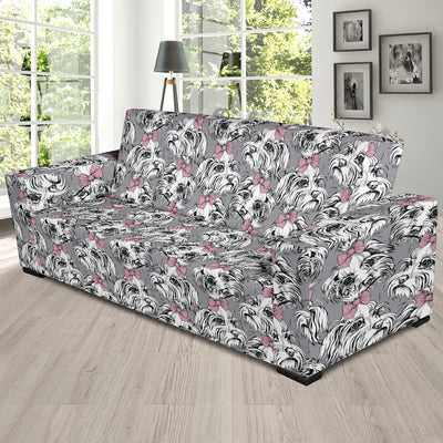 Maltese Pattern Print Design 01 Sofa Slipcover