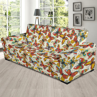 Butterfly Pattern Print Design 02 Sofa Slipcover