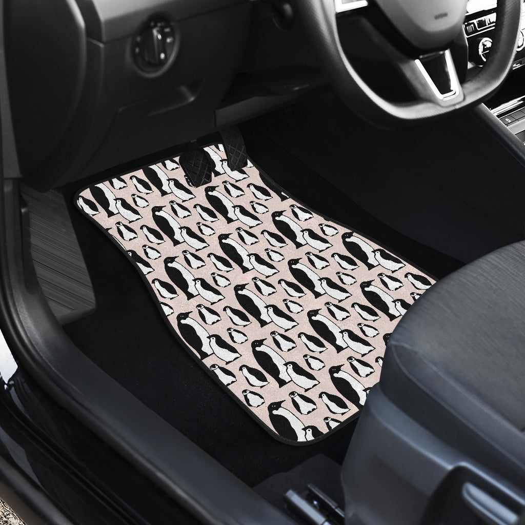 Penguin Themed Car Floor Mats Front Back