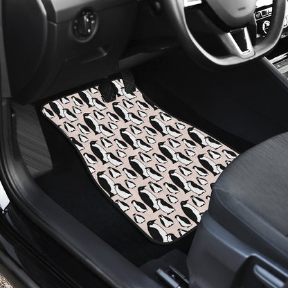 Penguin Themed Car Floor Mats Front Back