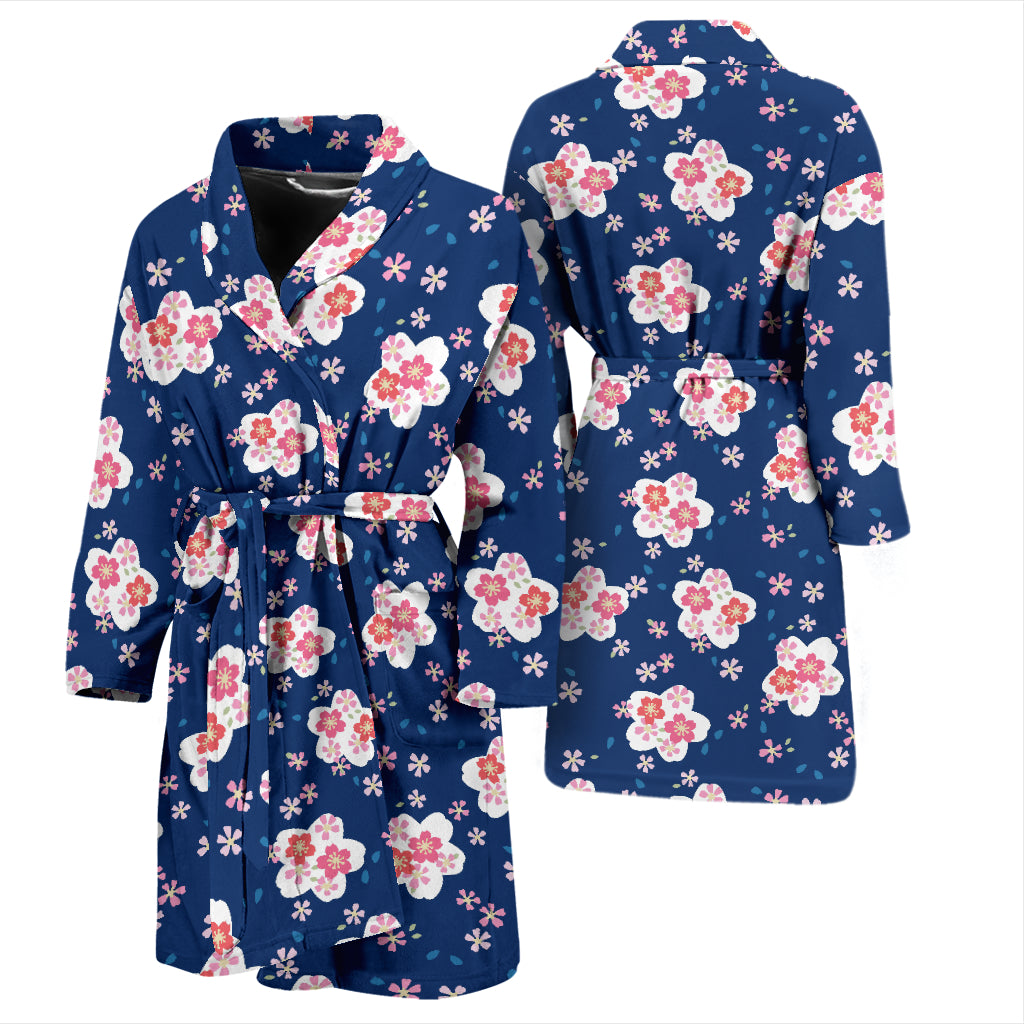 Sakura Print Design LKS306 Men Bathrobe