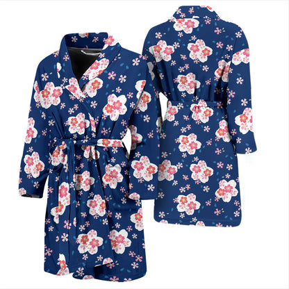 Sakura Print Design LKS306 Men Bathrobe