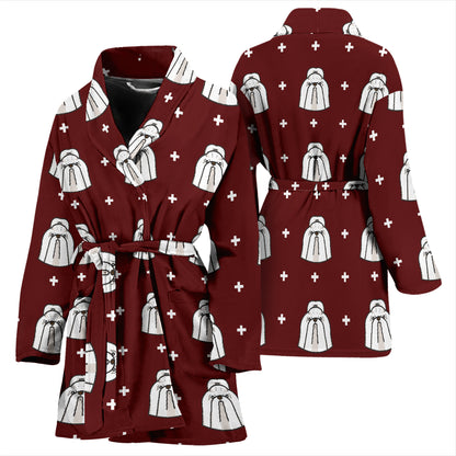 Shih Tzu Print Design LKS301 Women Bathrobe