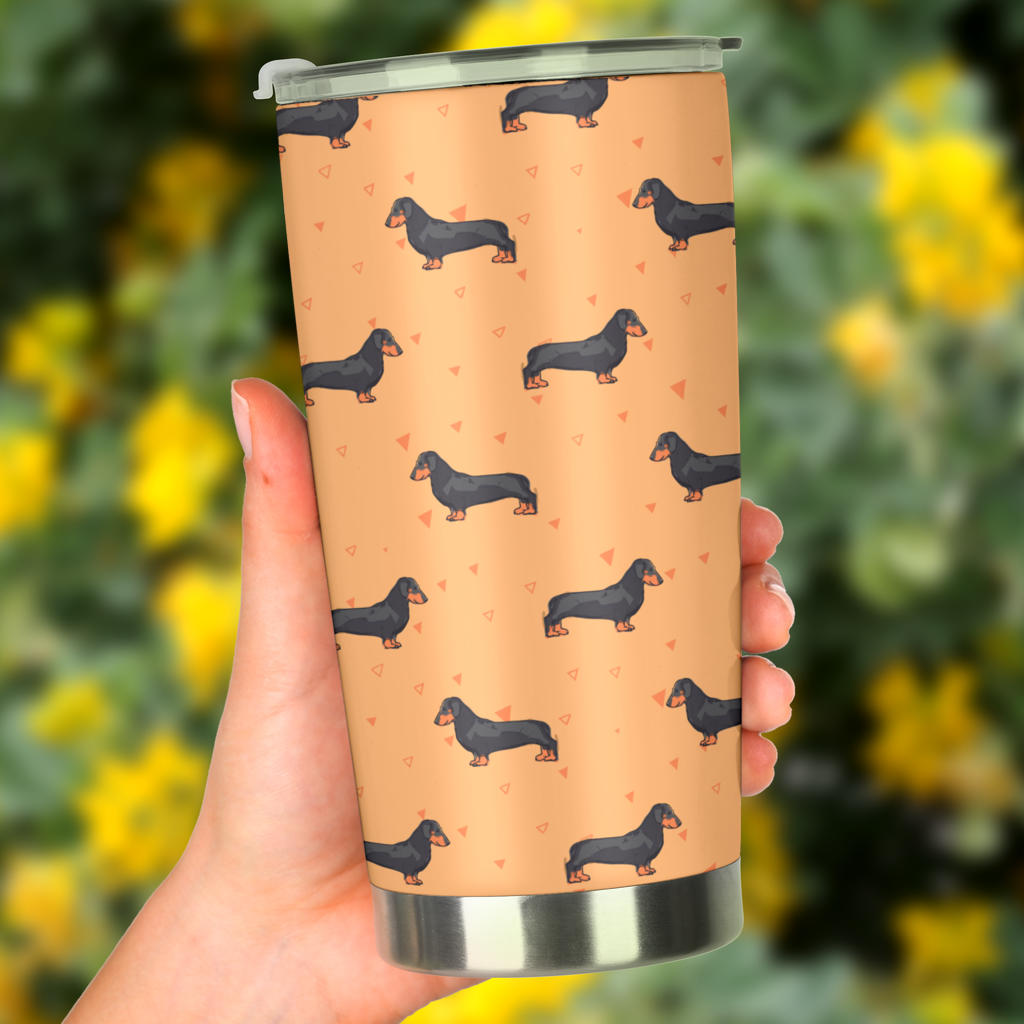 Dachshund Draw Print Pattern Tumbler
