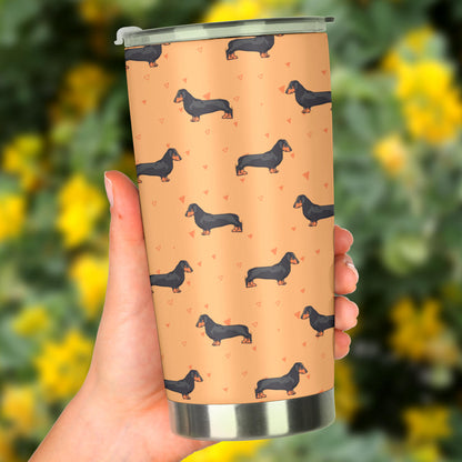 Dachshund Draw Print Pattern Tumbler