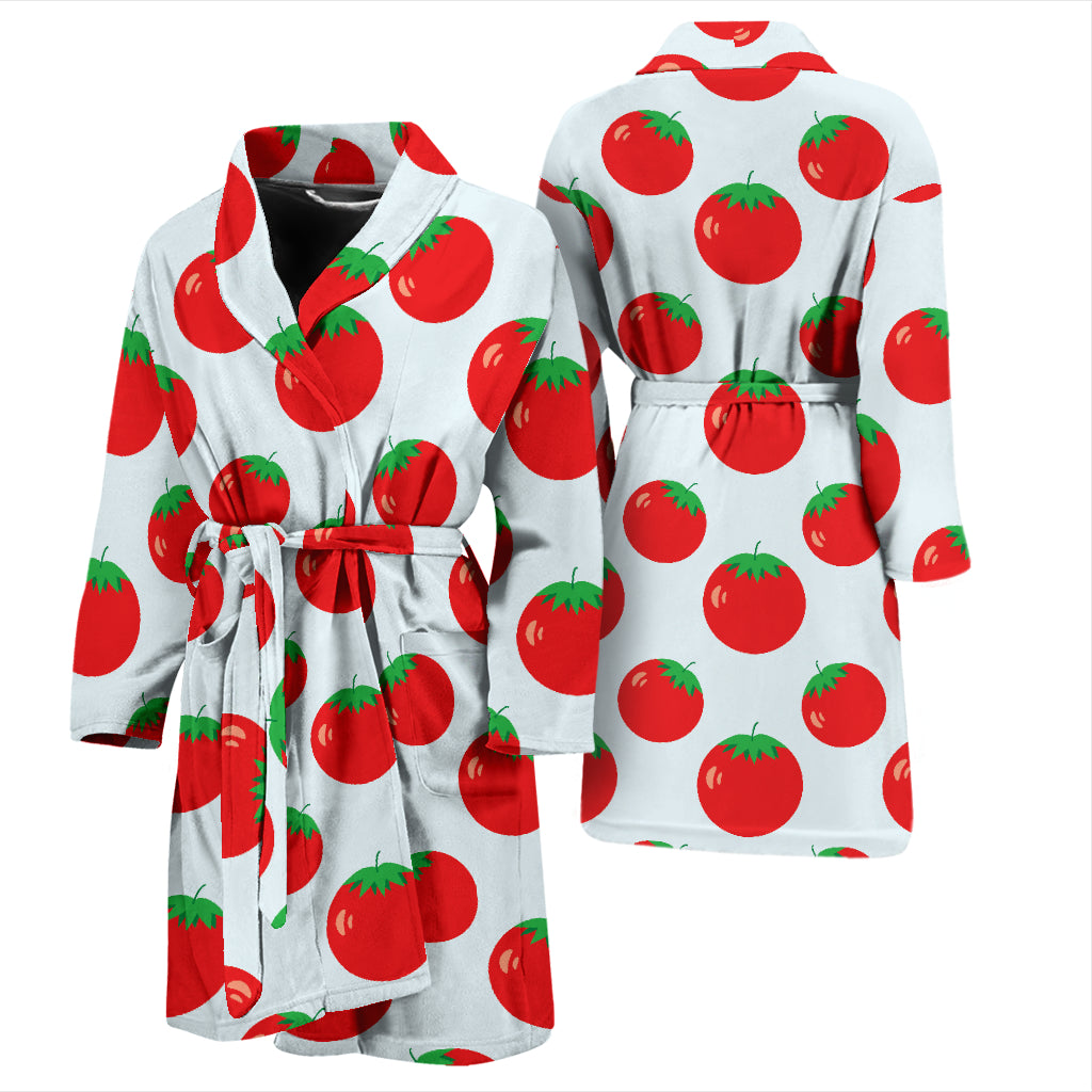 Tomato Print Design LKS307 Men Bathrobe