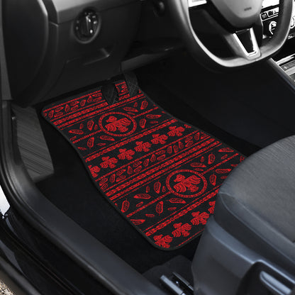 Native American Eagle Themed Print Car Floor Mats Front Back