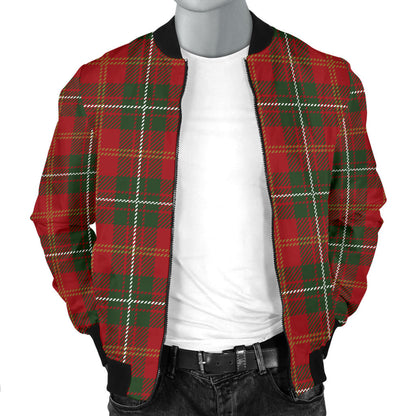 Holiday Tartan Plaid Pattern Men Bomber Jacket