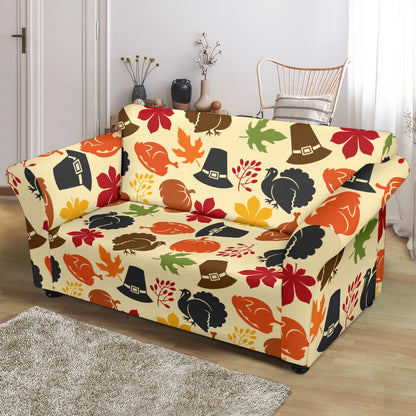 Thanksgiving Print Design LKS303 Loveseat Couch Slipcover