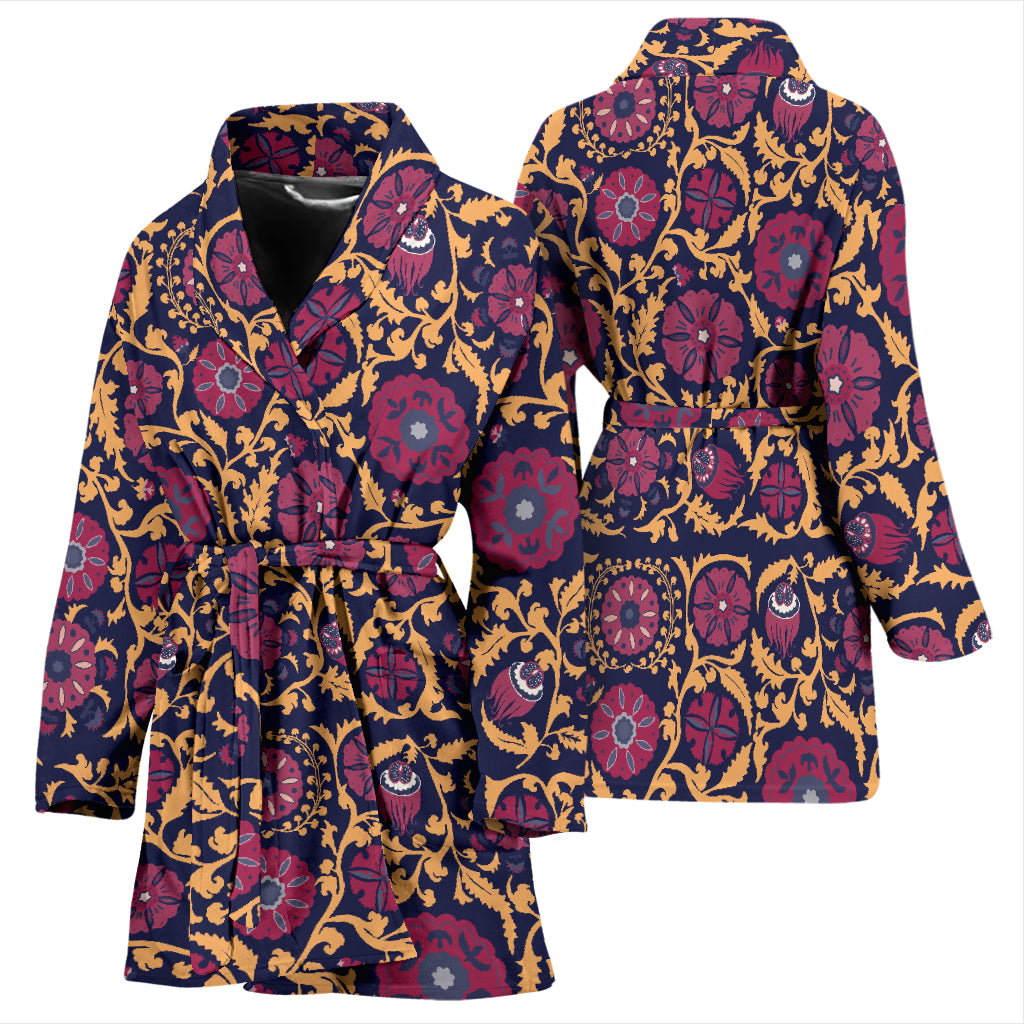 Suzani Print Design LKS303 Women Bathrobe