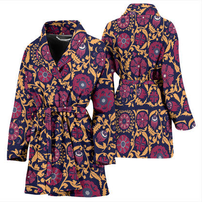Suzani Print Design LKS303 Women Bathrobe