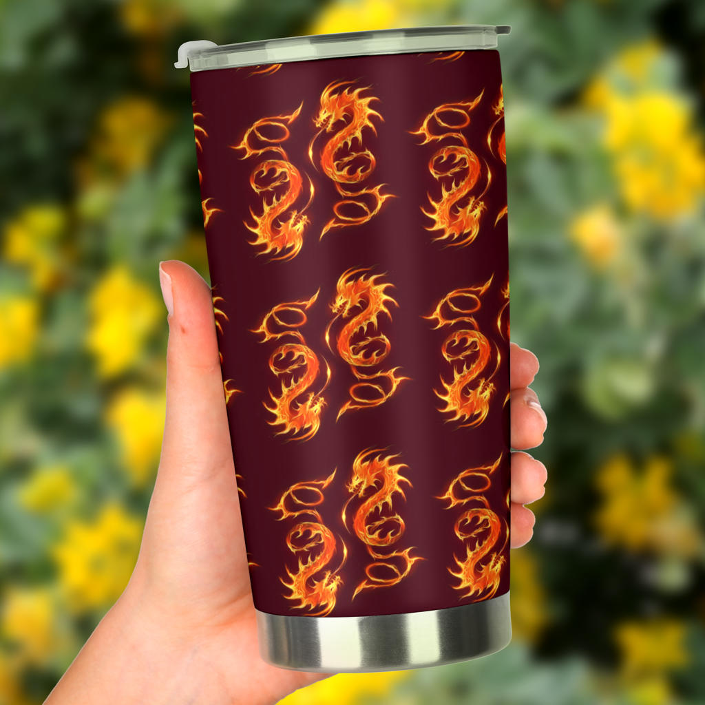 Dragons Fire Design Tumbler