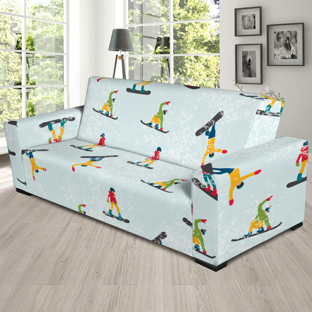 Snowboard Print Design LKS304 Sofa Slipcover