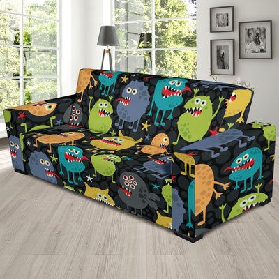 Monster Pattern Print Design 01 Sofa Slipcover