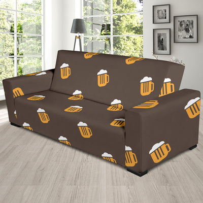 Beer Pattern Print Design 01 Sofa Slipcover