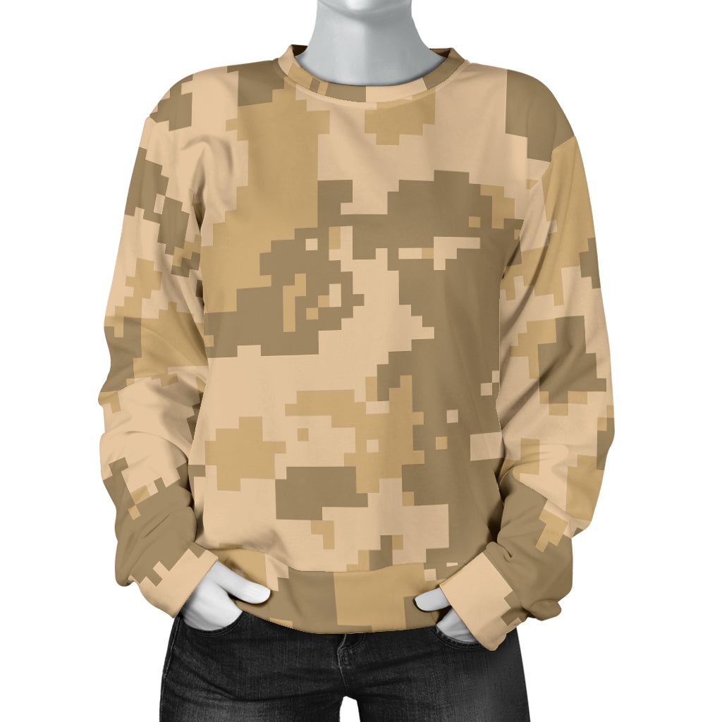 ACU Digital Desert Camouflage Women Long Sleeve Sweatshirt