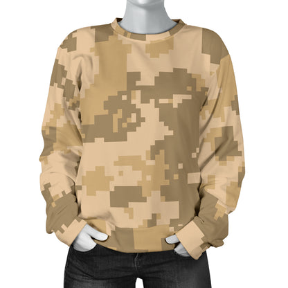 ACU Digital Desert Camouflage Women Long Sleeve Sweatshirt