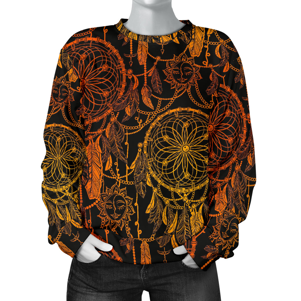 Dream catcher Sun and Moon Women Long Sleeve Sweatshirt